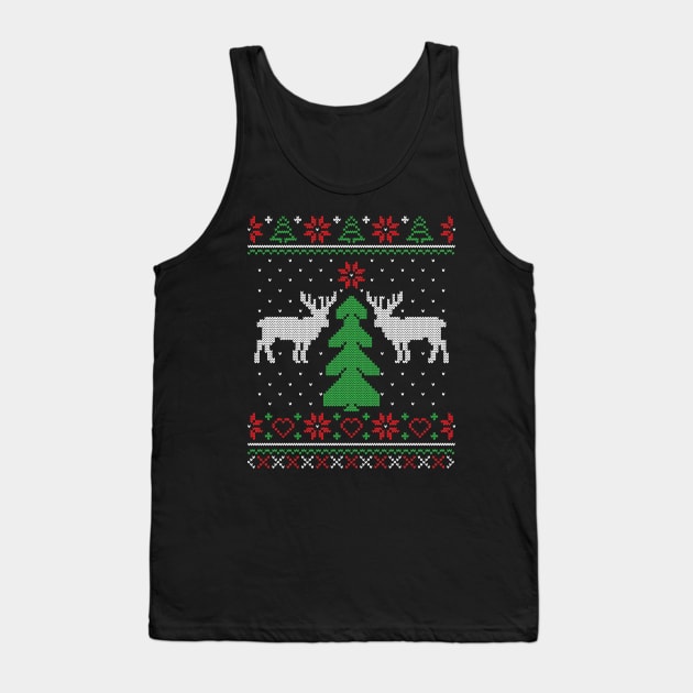 Ugly Christmas Sweater Tank Top by BadDesignCo